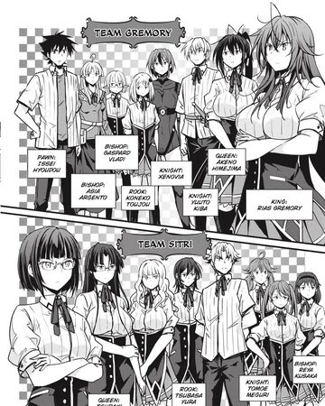 Rating Game Team Gremory Vs Team Sitri High School Dxd Wiki