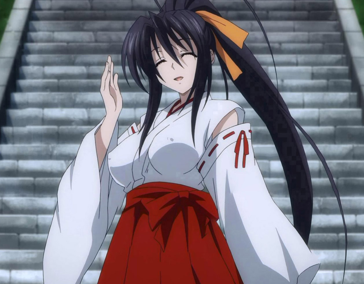 Image Akeno Welcoming Isseijpg High School DxD