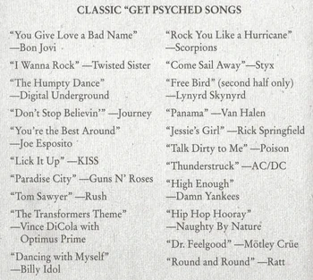 Classic get psyched songs