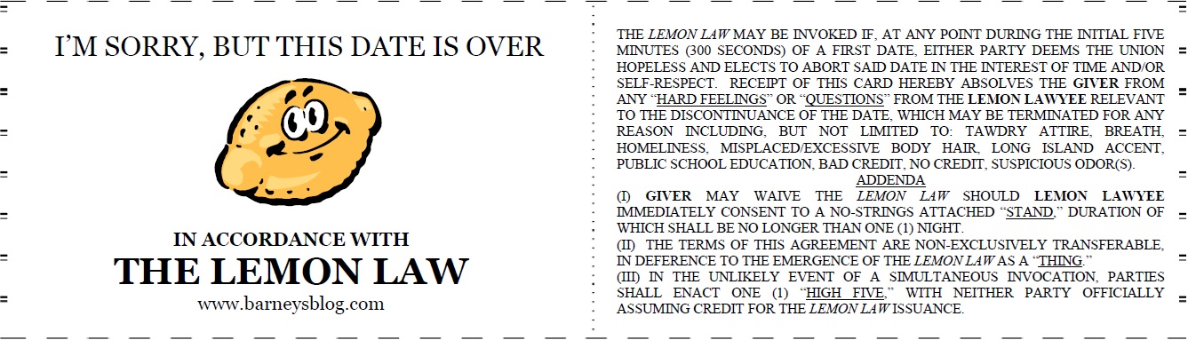 Lemon Law Nj >> Lemon Law How I Met Your Mother Wiki Fandom Powered By Wikia Lemon Law Nj >> Lemon Law How I Met Your Mother Wiki Fandom Powered By Wikia