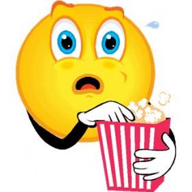 Image result for eating popcorn emoticon