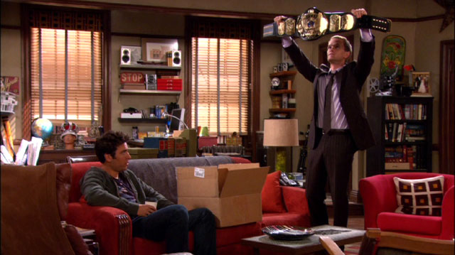 The Threeway Belt How I Met Your Mother Wiki Fandom Ed By Wikia Ted 039 S Apartment
