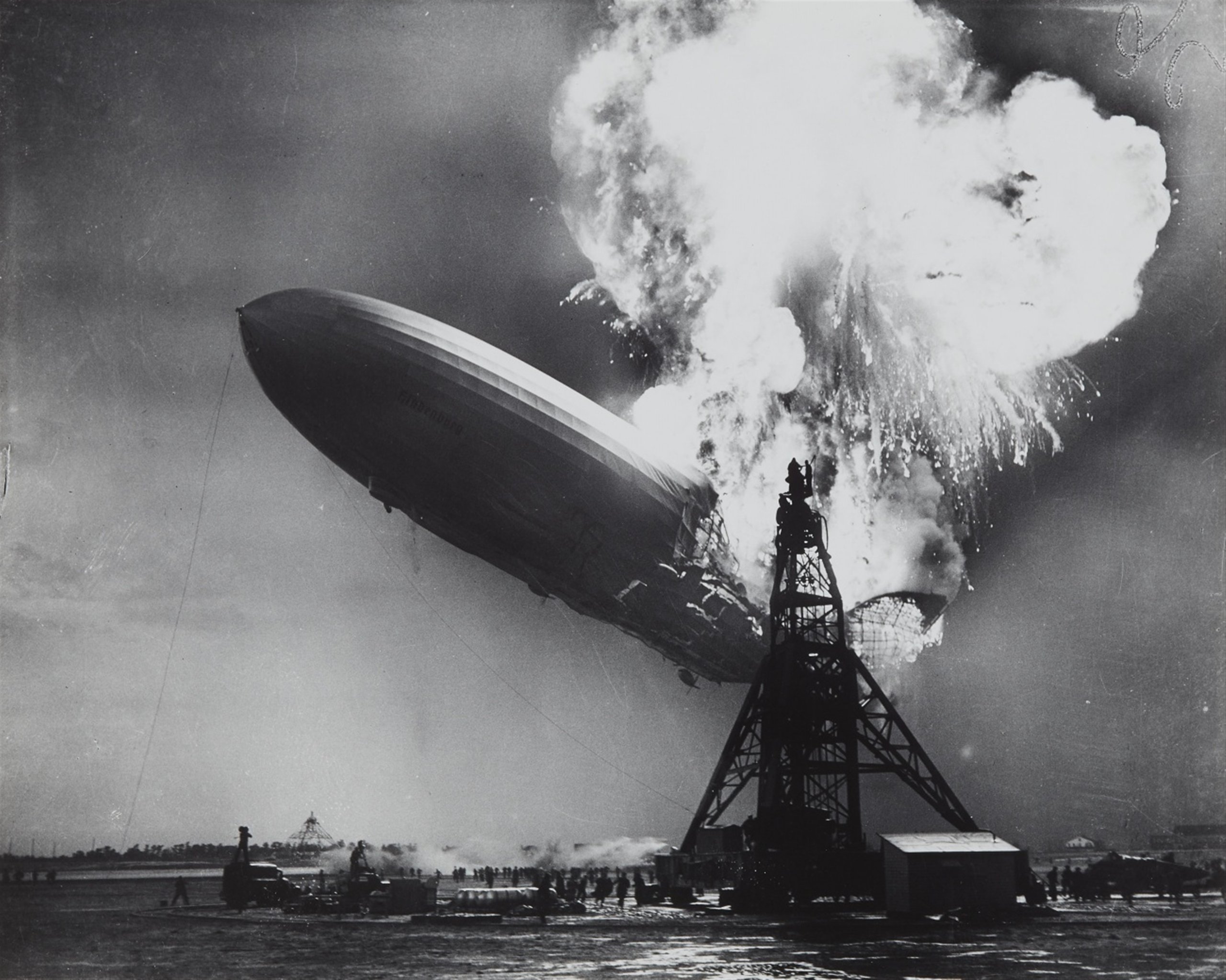 Hindenburg Disaster: Real Zeppelin Explosion Footage (1937)