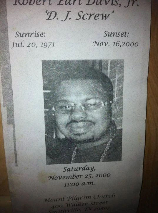 Image DJ Screw funeral notice.jpg Hip Hop Wiki FANDOM powered by