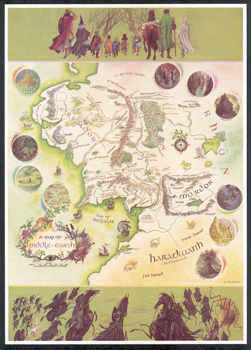 baynes map of middle earthjpg