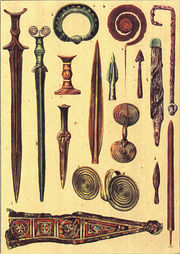 Bronze age weapons Romania