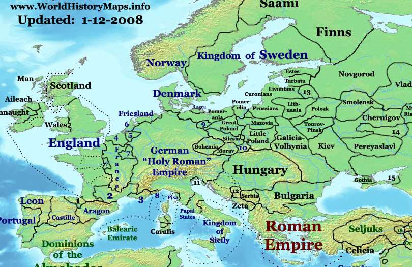 Image - Europe-1200ad.jpg  Wiki Atlas of World History Wiki  FANDOM 