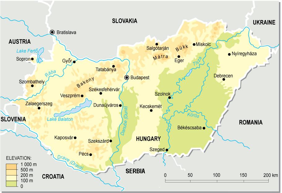 Image - Hungary topographic map.jpg | Wiki Atlas of World History Wiki