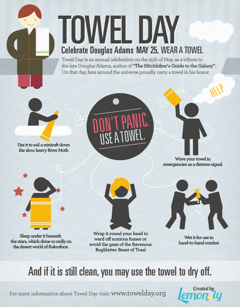 Image Towel Day Infographicjpg Hitchhikers FANDOM Powered By