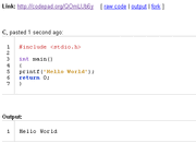 Codepad-c-compiler