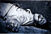 Fabian's corpse in Diana's ICA File