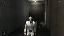 Anthony Martinez being observed by 47 while going to the bathroom.