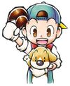 Pete holding dog (BTN)