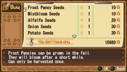 Crops menu
