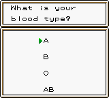 Harvest Moon GBC3 Blood-Type Select
