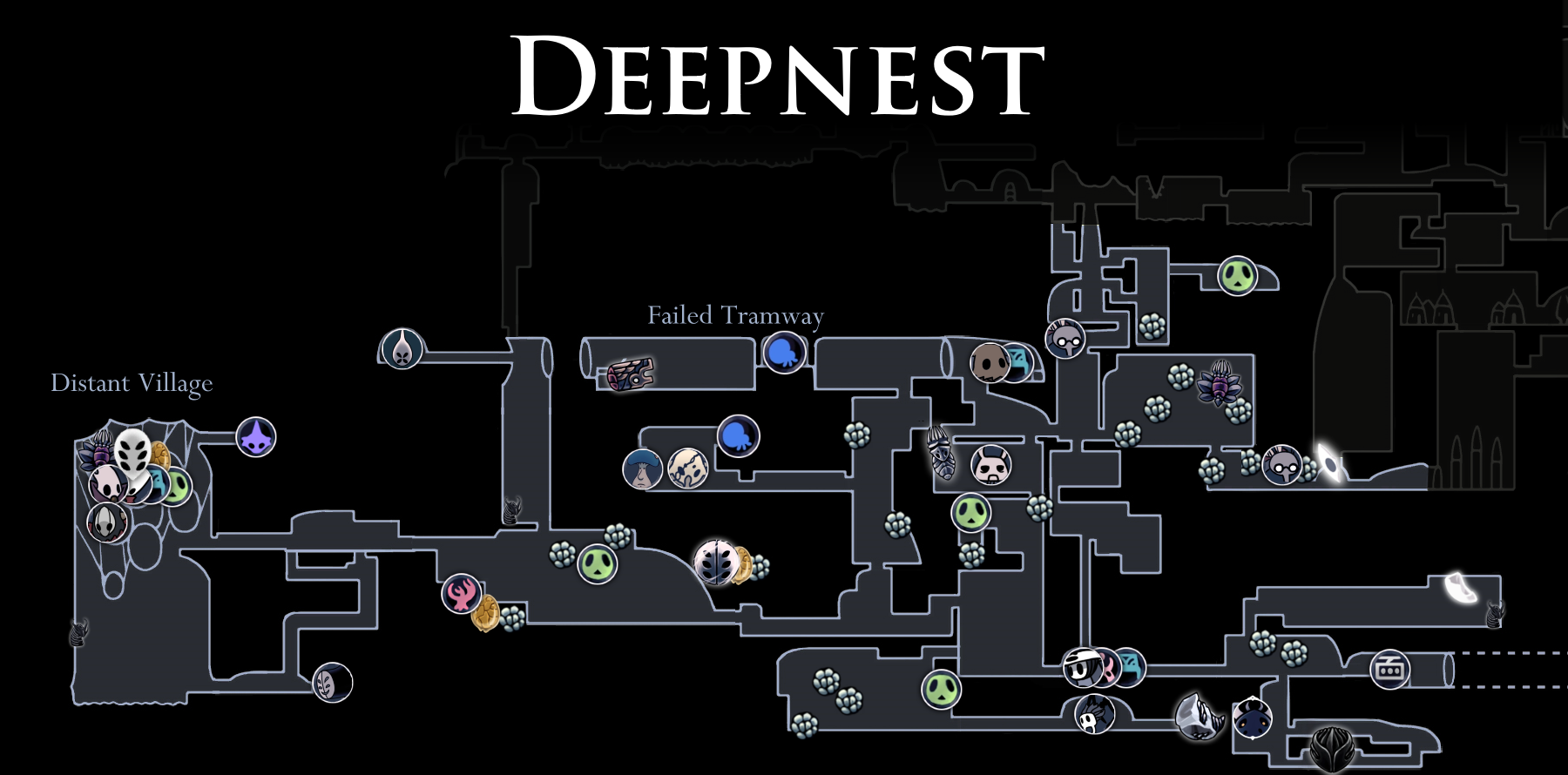 completed hollow knight map