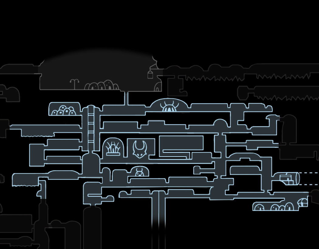 Полная карта hollow knight со всеми секретами