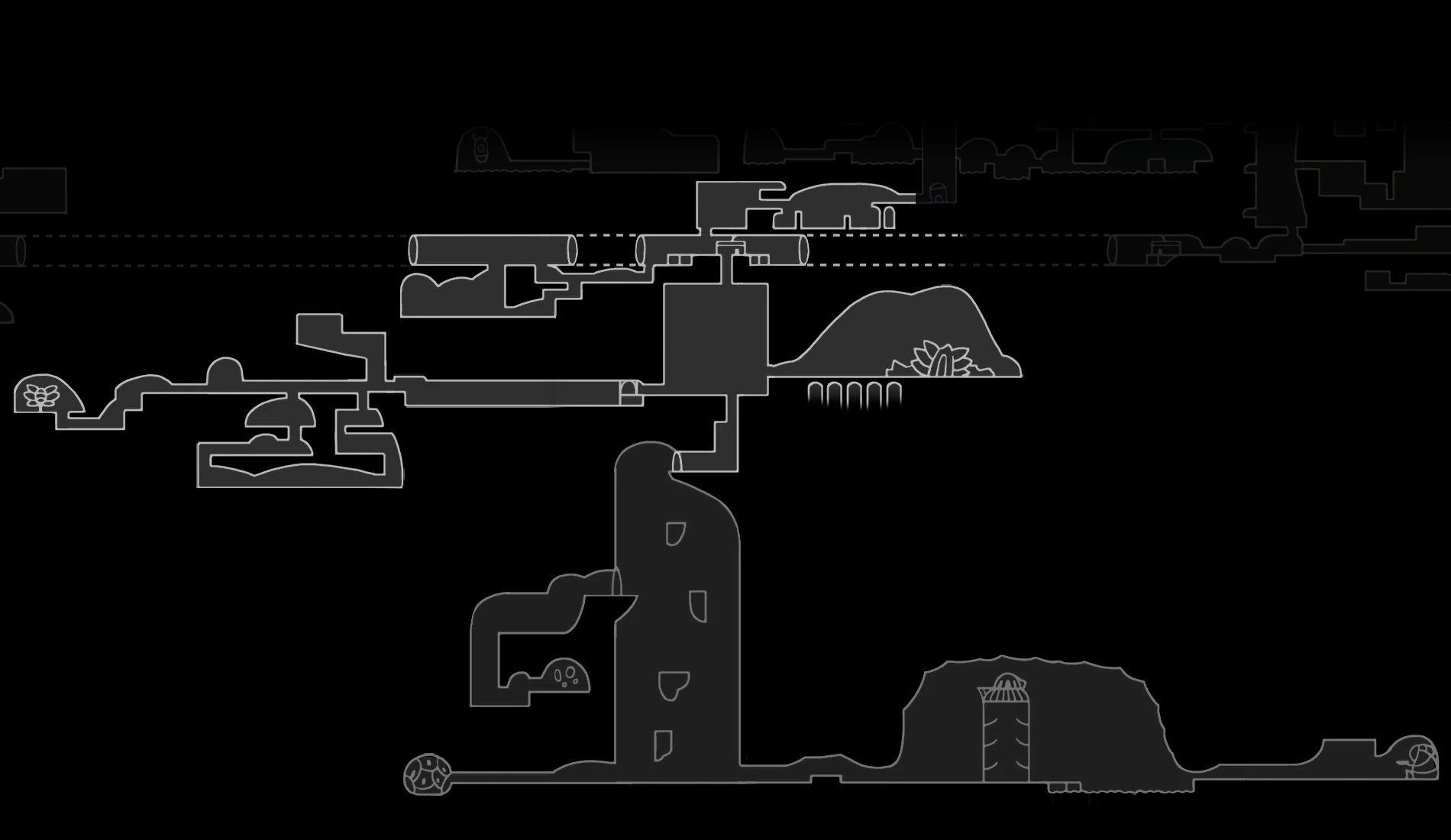 Hollow knight все черепки сосуда карта