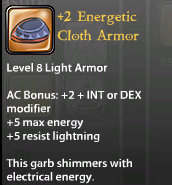 2 Energetic Cloth Armor