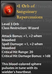 1 Orb of Sanguinary Repercussions