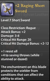 2 Raging Short Sword