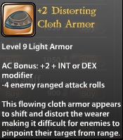 2 Distorting Cloth Armor