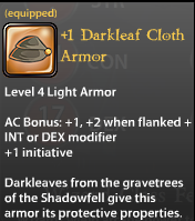 1 Darkleaf Cloth Armor