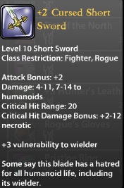 2 Cursed Short Sword