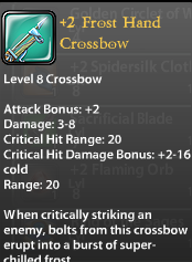 2 Frost Hand Crossbow
