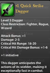 1 Quick Strike Dagger