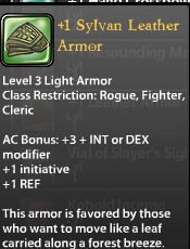 1 Sylvan Leather Armor