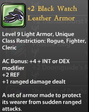 2 Black Watch Leather Armor