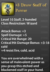 3 Drow Staff of Power