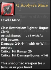 1 Acolyte's Mace