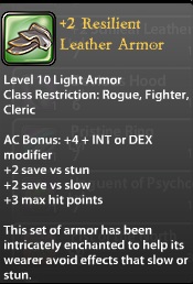 2 Resilient Leather Armor