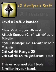 2 Acolyte's Staff