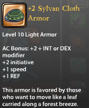 2 Sylvan Cloth Armor