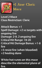 1 Azer Cleric Mace