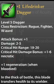 1 Lifedrinker Dagger