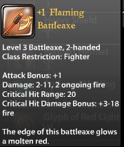 1 Flaming Battleaxe