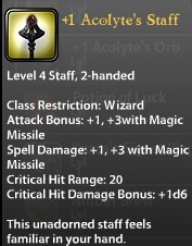 1 Acolyte's Staff
