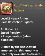 1 Dwarven Scale Armor