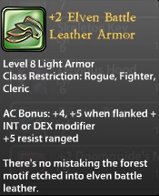 2 Elven Battle Leather Armor