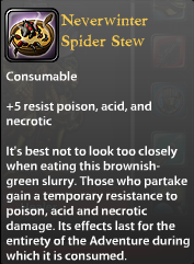 Neverwinter Spider Stew