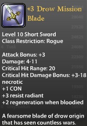 3 Drow Mission Blade