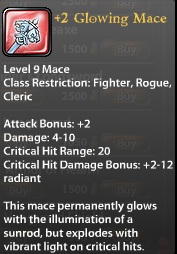 2 Glowing Mace