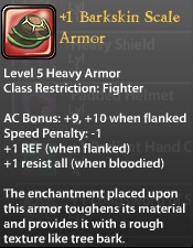 1 Barkskin Scale Armor