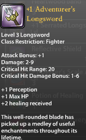 1 Adventurer's Longsword