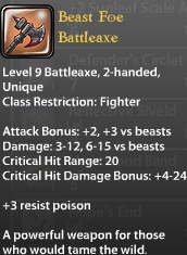 Beast Foe Battleaxe v2