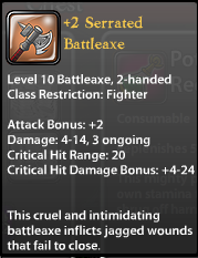 2 Serrated Battleaxe